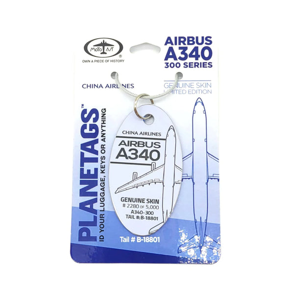 China Airlines A340-300 (B-18801) Genuine Skin Tag