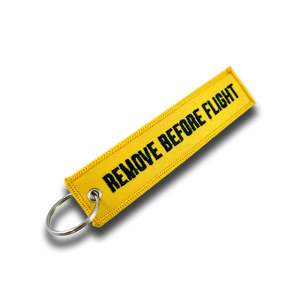 "REMOVE BEFORE FLIGHT" Keychain