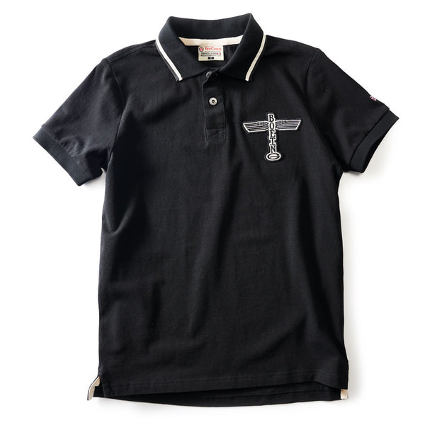 Boeing Vintage Logo Polo T-shirt - Black